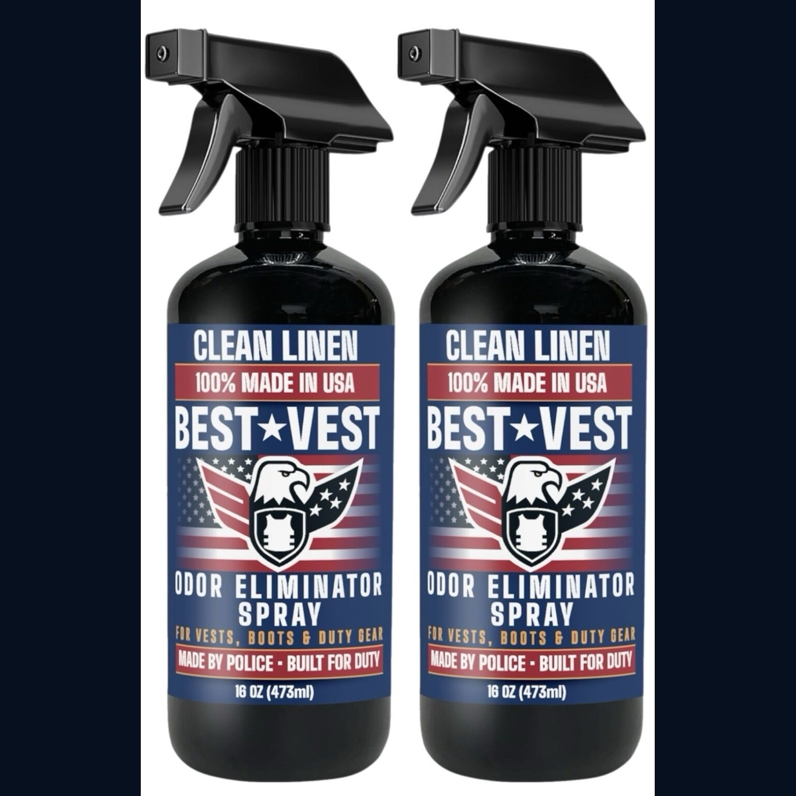MOROSONO Best Vest Clean Linen two pack odor eliminator spray